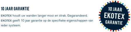 garantie ekotex 10 jaar